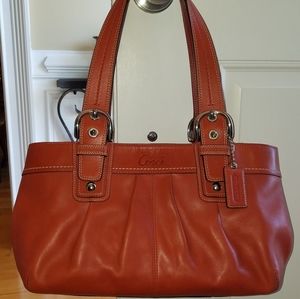COACH SOHO PLEATED TOTE W WALLET & WRISTLET COMBO